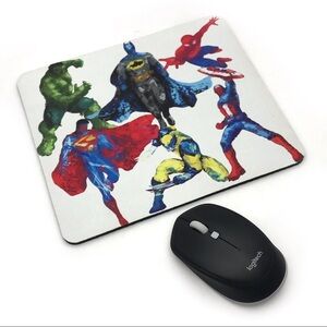 Super Heroes Computer Laptop Mouse Pad Superman Hulk Batman‎ Spiderman Avengers